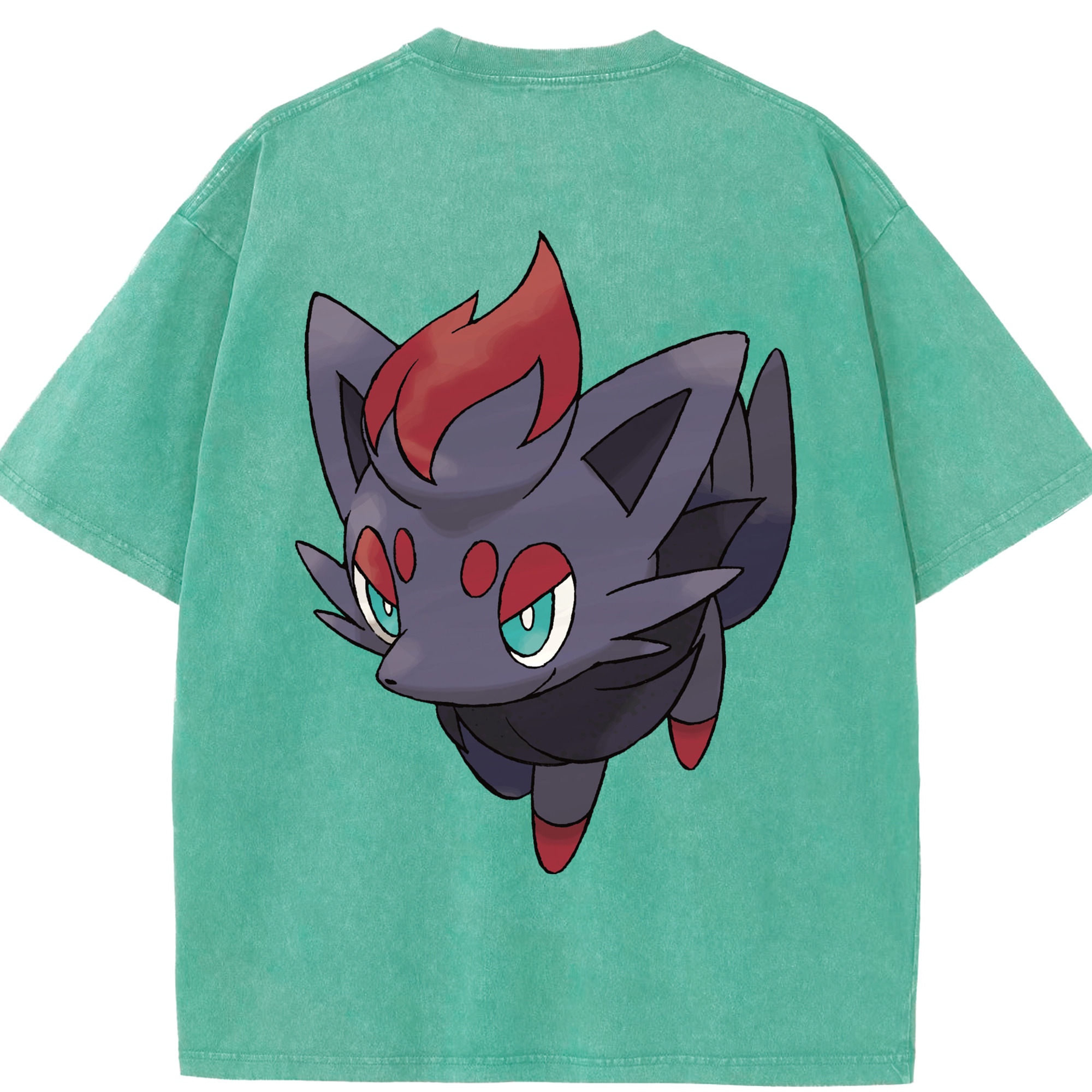 （画像用） ポケットモンスター Pokémon 綿100% ヴィンテージ風 半袖Tシャツ（背面プリント）